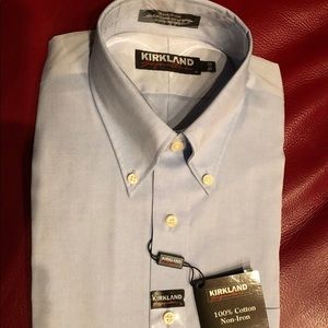 Kirkland NWT Blue Dress Shirt